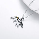 Sterling Silver Mama Bear Pendant Necklace