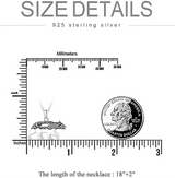 Sterling Silver Mama Bear Pendant Necklace