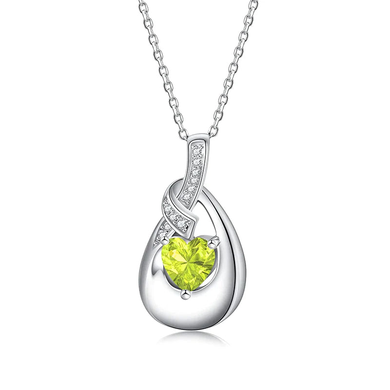 Sterling Silver Cubic Zirconia Urn Necklaces for Ashes