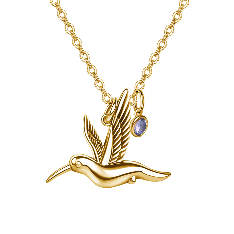 Sterling Silver Hummingbird Single Layer Anklet