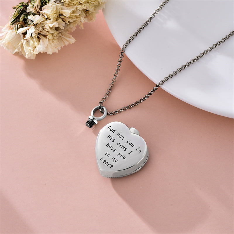 Sterling Silver Mustard Seed Locket Urn Necklace for Ashes