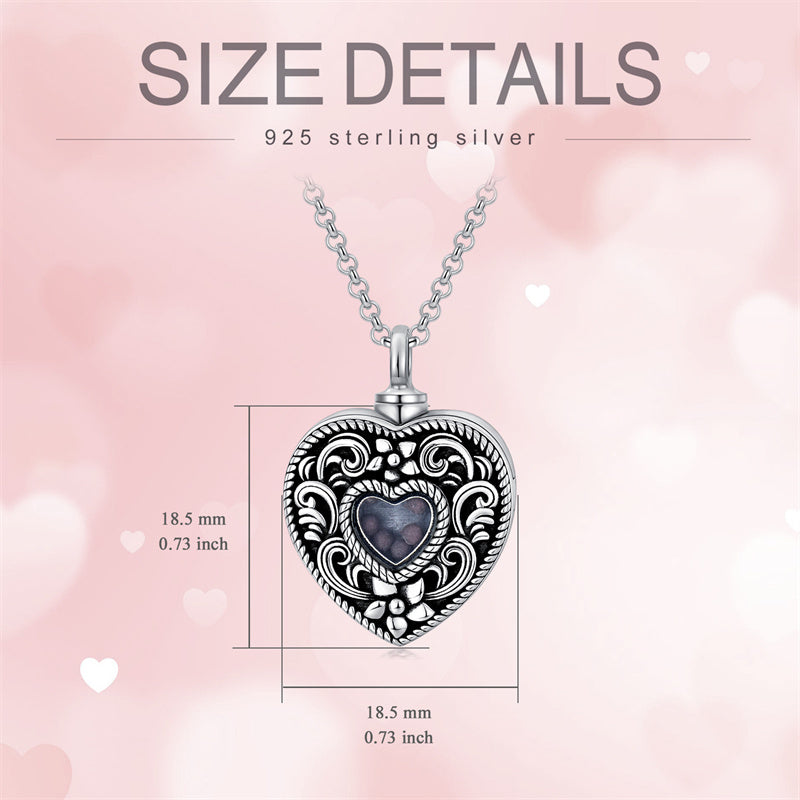 Sterling Silver Mustard Seed Locket Urn Necklace for Ashes