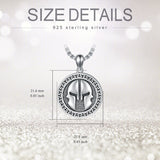 Spartan Warrior Helmet Necklace Stainless Steel Greece Pendant Jewelry for Men Birthday Valentine's Day Christmas Gifts