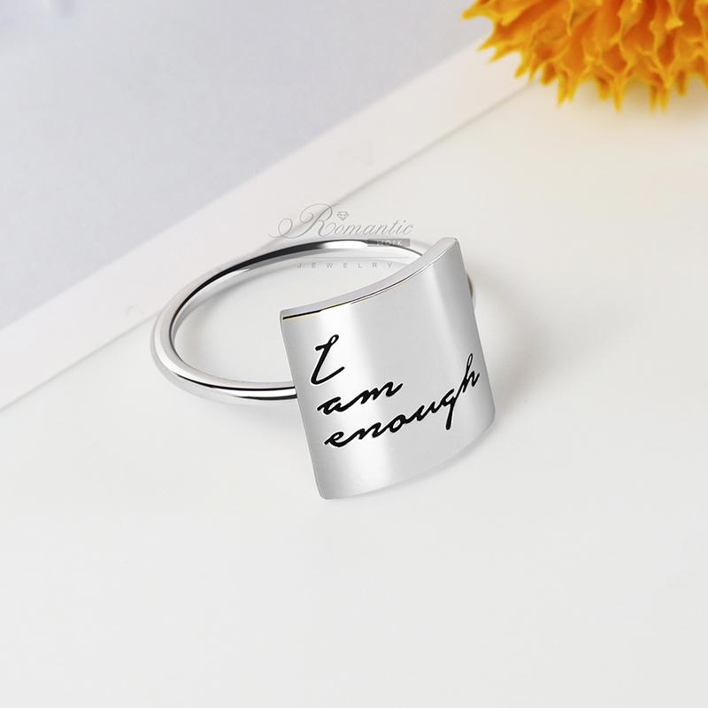 Sterling Silver Inspirational Ring Personalized Customizable Ring