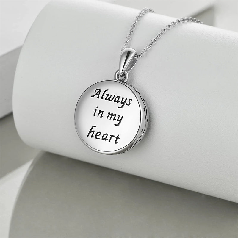 Sterling Silver Tree of Life Urn Necklaces Abalone Opal Shell Cremation Jewelry for Ashes