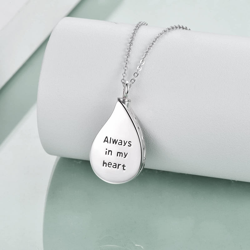 Sterling Silver Tree of Life Urn Necklaces Abalone Opal Shell Cremation Jewelry for Ashes