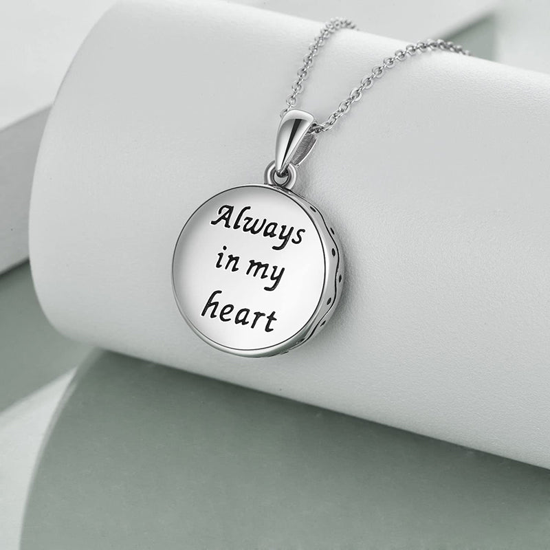 Sterling Silver Tree of Life Urn Necklaces Abalone Opal Shell Cremation Jewelry for Ashes