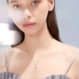 Sterling Silver Cross Urn Necklace for Ashes