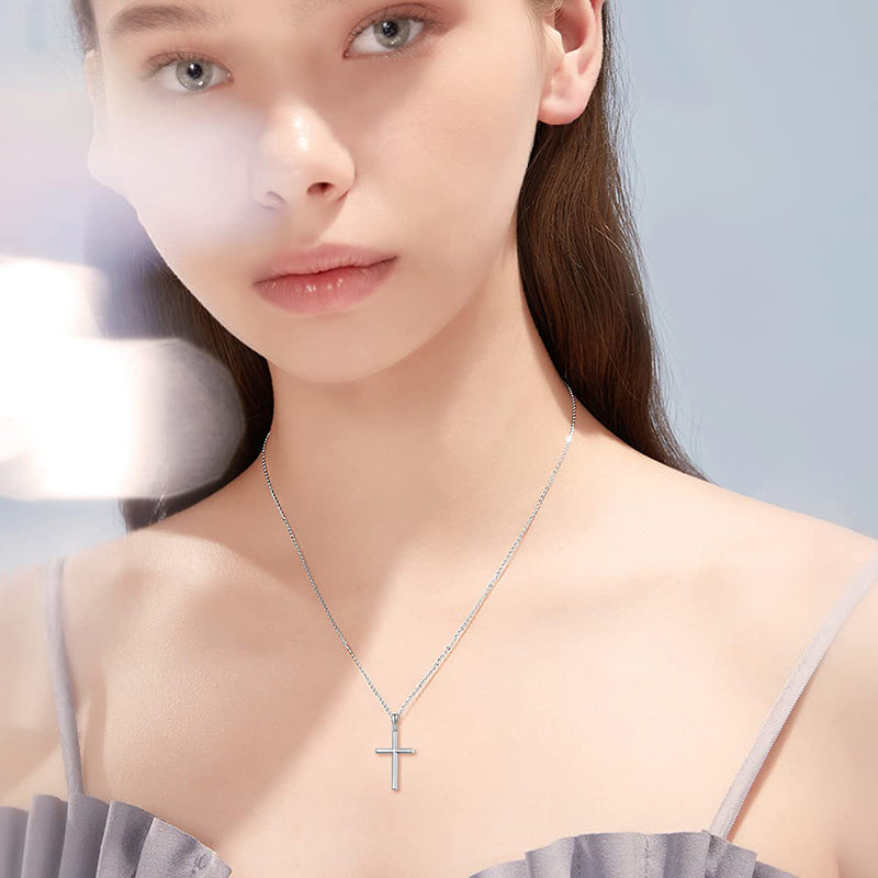 Sterling Silver Cross Urn Necklace for Ashes