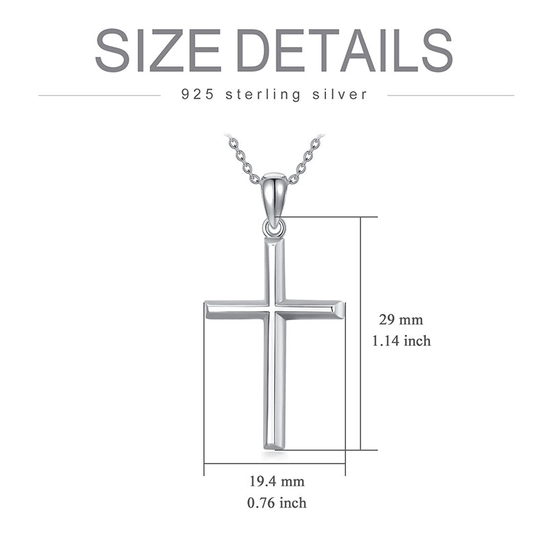 Sterling Silver Cross Urn Necklace for Ashes