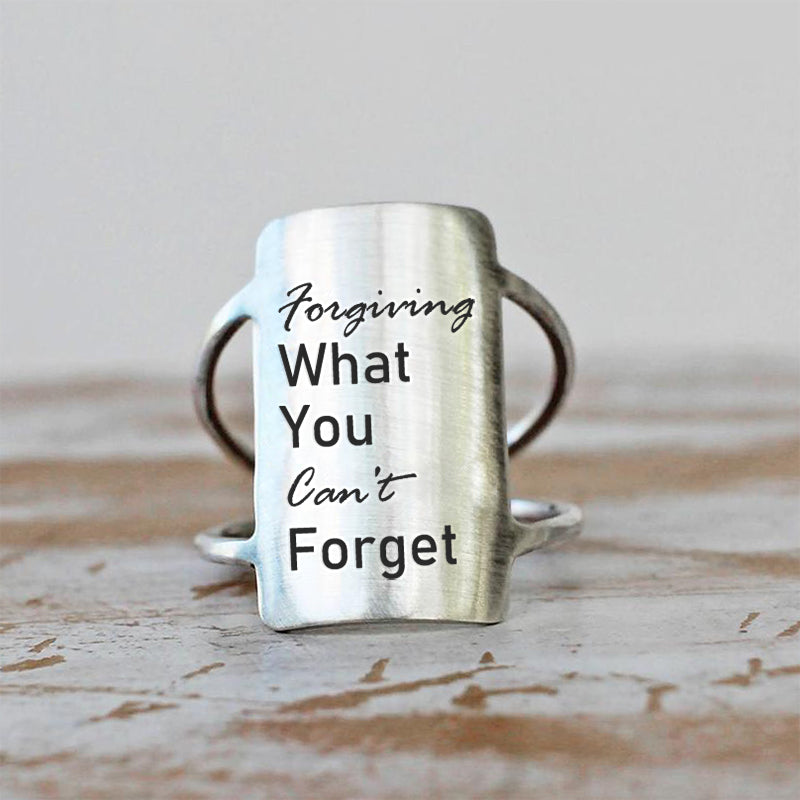 Sterling Silver Inspirational Ring Personalized Ring Motivation Ring Quote Ring