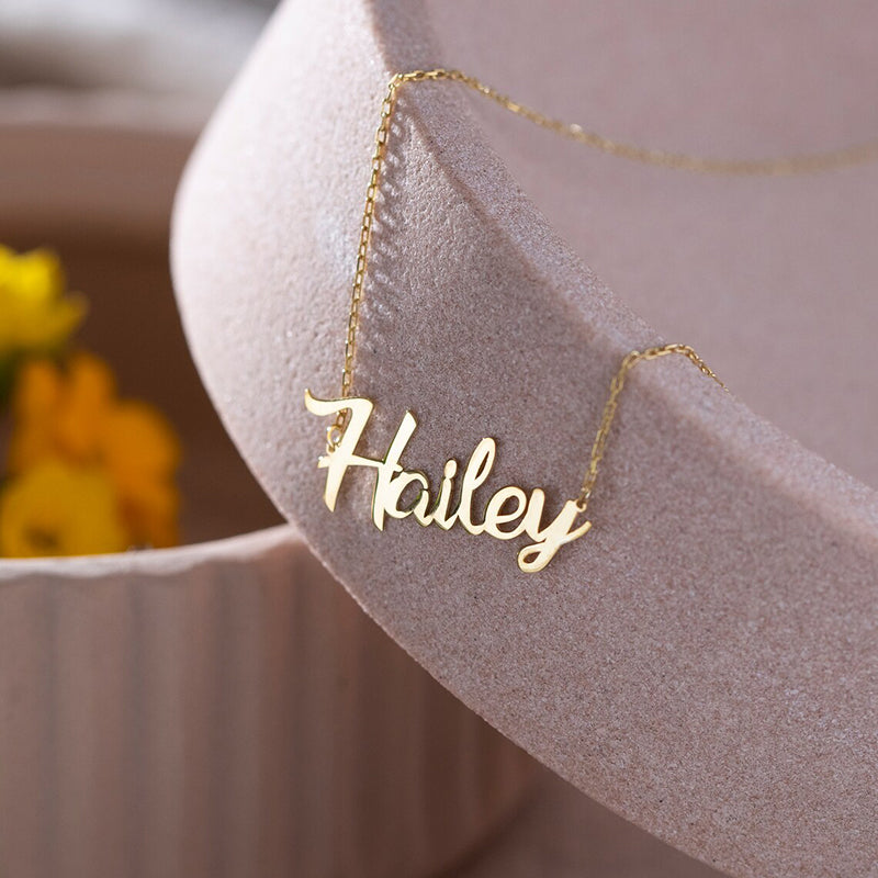 Sterling Silver Personalized Name Pendant Necklace