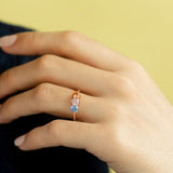 Sterling Silver Personalized Family Multi- Birthstone Ring