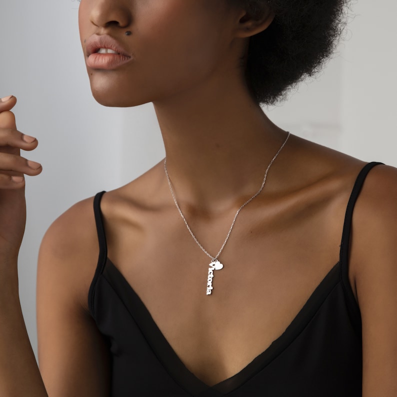 Sterling Silver Personalized Name Pendant Necklace