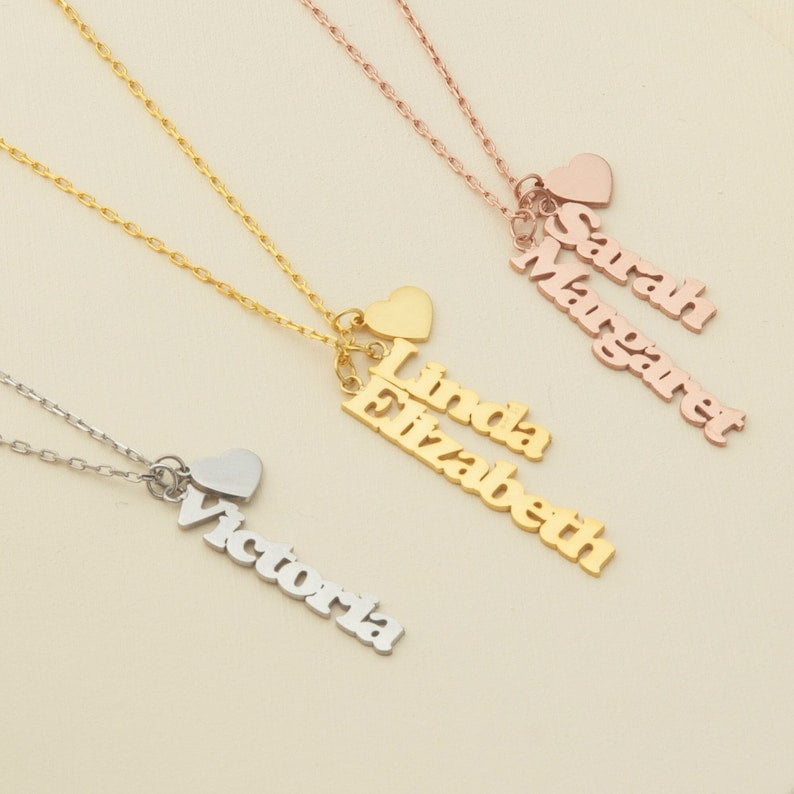 Sterling Silver Personalized Name Pendant Necklace