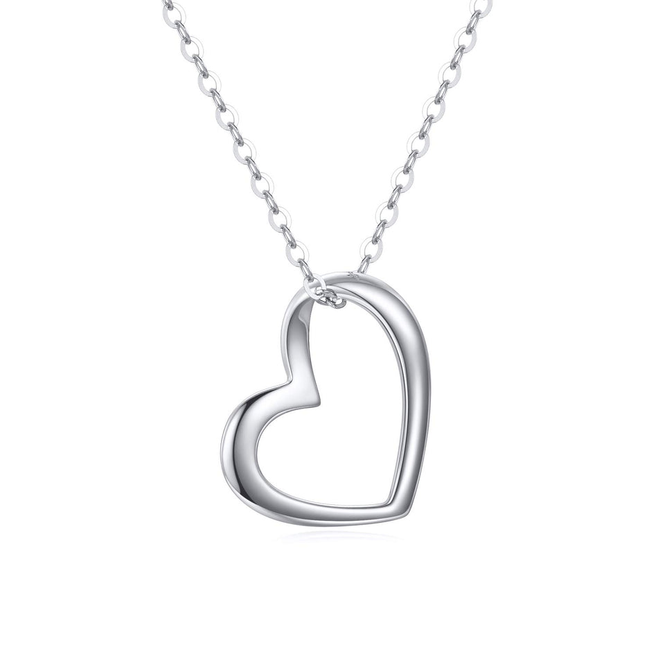 14K Gold Heart Pendant Necklace