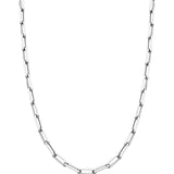 Sterling Silver 3mm 5mm Paperclip Link Chain Necklace