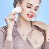 Sterling Silver Mother Daughter Pendant Necklace