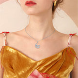 Sterling Silver Axolotl Pendant Necklace With Engraved