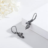 Sterling Silver Horse Leverback Earrings