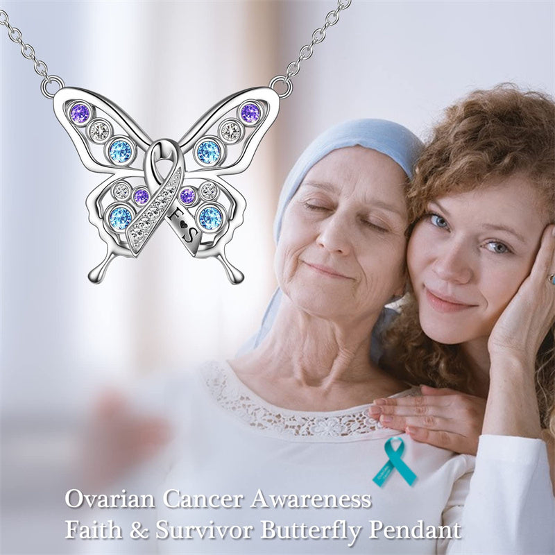 Sterling Silver Cancer Survivor Pendant Necklace
