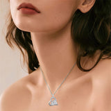 Sterling Silver Highland Cow Pendant Necklace