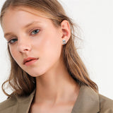 Sterling Silver Otter Stud Earrings