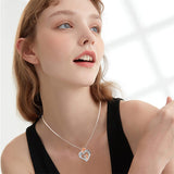 Christmas Gifts Heart Necklace for Women 925 Sterling Silver Heart Pendant Necklace Heart Jewelry Birthday Valentines Christmas Gifts for Women Her
