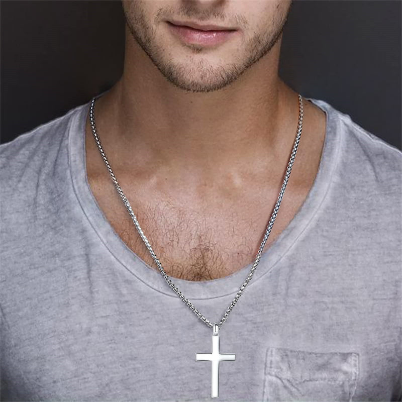 Sterling Silver Cross Urn Pendant for Ashes