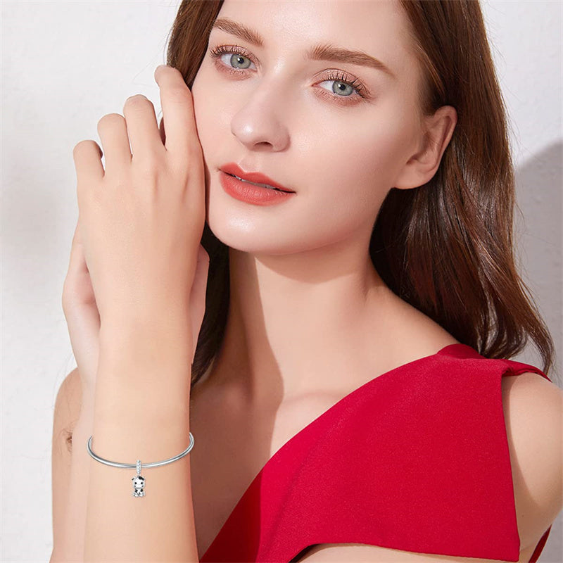 Sterling Silver Cow Charm Beads