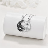 Sterling Silver Yin Yang Sun Moon Mountain Tree of Life Couple Necklaces