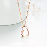 14K Gold Heart Pendant Necklace