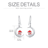 Sterling Silver Mushroom Dangle Earrings
