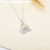 Sterling Silver Highland Cow Pendant Necklace