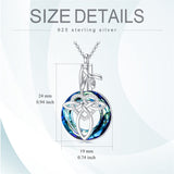 12 Birth Month Flower Cremation Jewelry for Ashes Celtic Knot Heart Ashes Memorial Keepsake Urn Necklace Circle Crystal