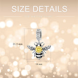 Sterling Silver Bumble Bee Charm Beads