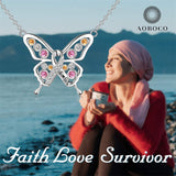 Sterling Silver Cancer Survivor Pendant Necklace