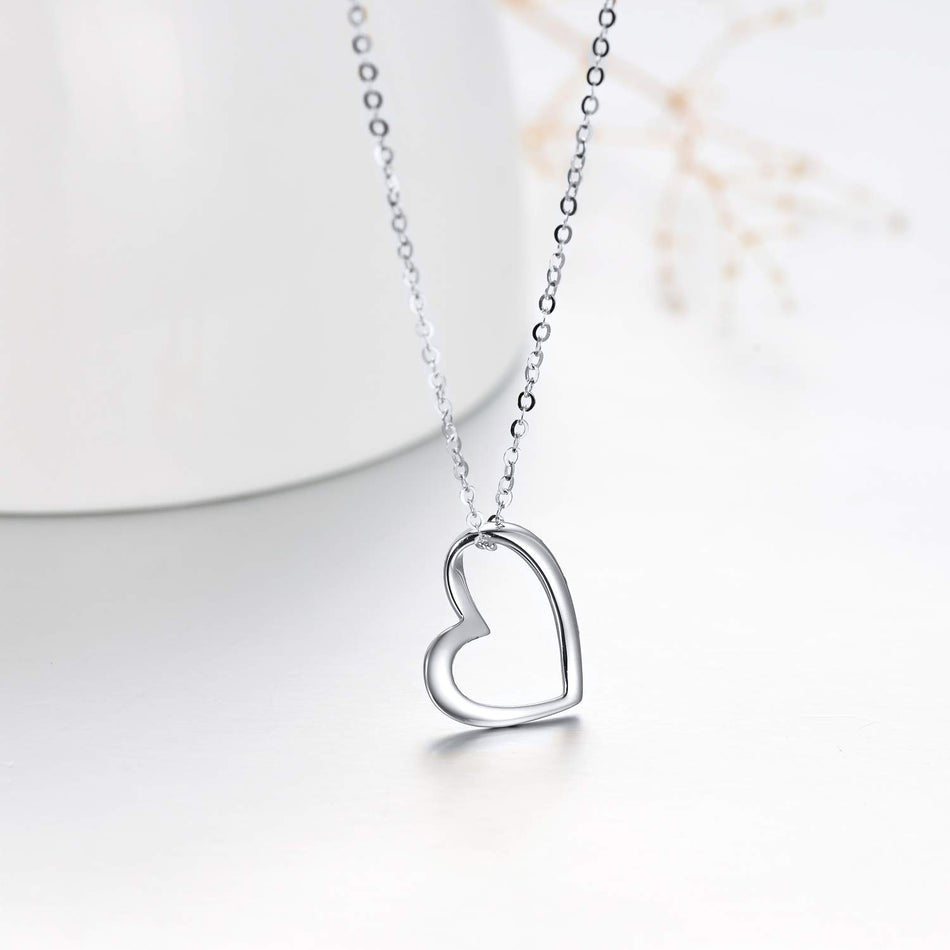 14K Gold Heart Pendant Necklace