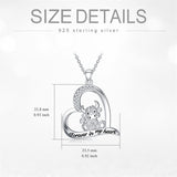 Sterling Silver Highland Cow Pendant Necklace