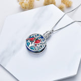 Red Cardinal Urn Necklace Northern Cardinal Gift For Women Audubon Birds 925 Sterling Silver Jewelry for Women