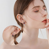 Sterling Silver Angel Devil Stud Earrings