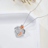 Christmas Gifts Heart Necklace for Women 925 Sterling Silver Heart Pendant Necklace Heart Jewelry Birthday Valentines Christmas Gifts for Women Her