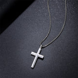 Sterling Silver Cross Urn Pendant for Ashes