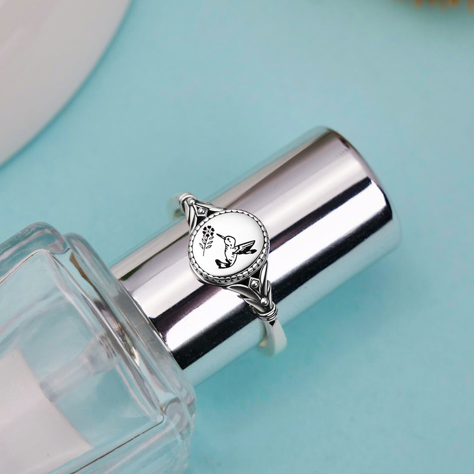 Sterling Silver Hummingbird Ring Bird  Bee Cardinal