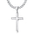 Sterling Silver vs. Stainless Steel: The Perfect Combination in Cross Necklaces with Cuban Chains