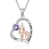 How to Choose the Right Birthstone Father Daughter Heart Pendant Necklace to Strengthen Your Family Bond