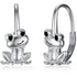 Sterling Silver Frog Leverback Earrings: A Whimsical Jewelry Choice for Animal Lovers