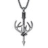 Cross Antler Fish Hook Hunting Pendant Necklace: A Must-Have Accessory for Hunters and Nature Lovers