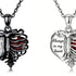 Birthstone Black Heart Skeleton Necklace: A Unique Personalized Gift for Every Birth Month