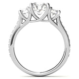 10K Gold 14K Gold 18K Gold Round Cut Moissanite Engagement Ring